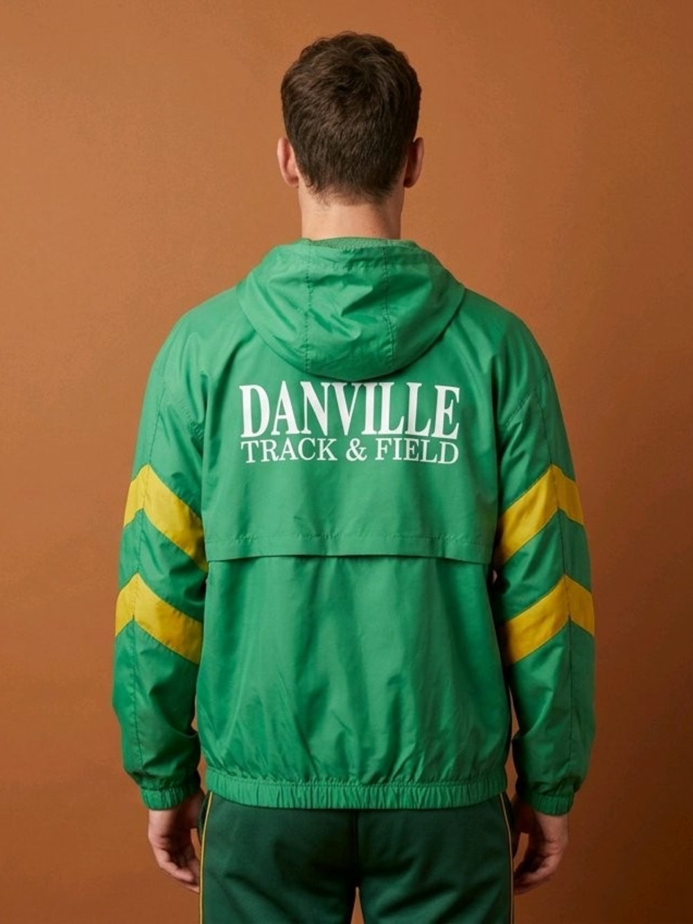 Vintage Eastbay Danville Track & Field Quarter Zip Windbreaker - Men's LT Large